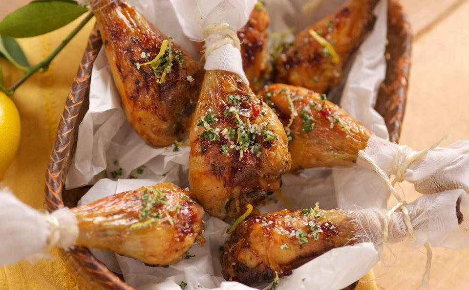 Drumsticks mit Zitronenmarinade