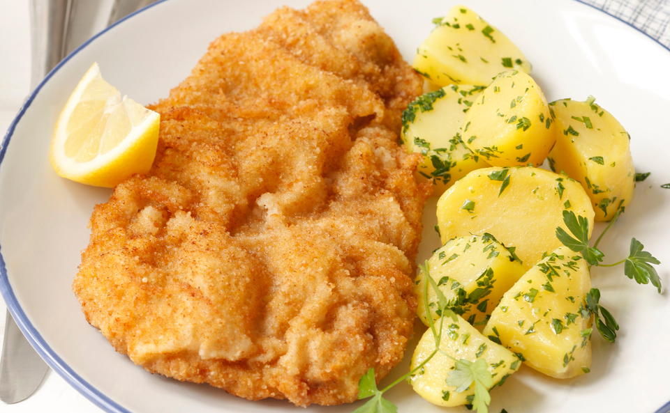 Wiener Schnitzel mit Petersilerdäpfeln