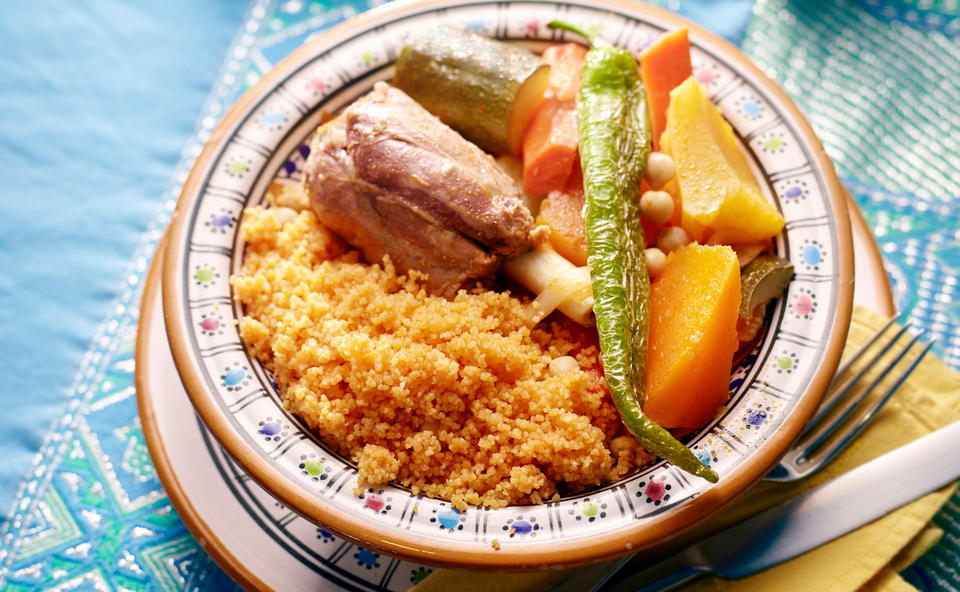 Gemüse-Couscous mit Lamm