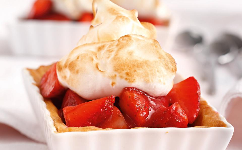 Erdbeeren auf Mürbteig