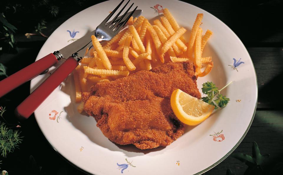 Schnitzel mit Schinken-Käsefülle