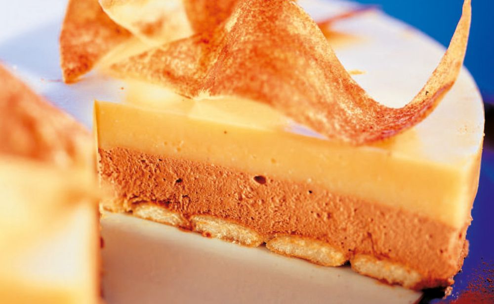 Baileys Torte mit Orangen-Bananen-Gelee • Rezept • GUSTO.AT