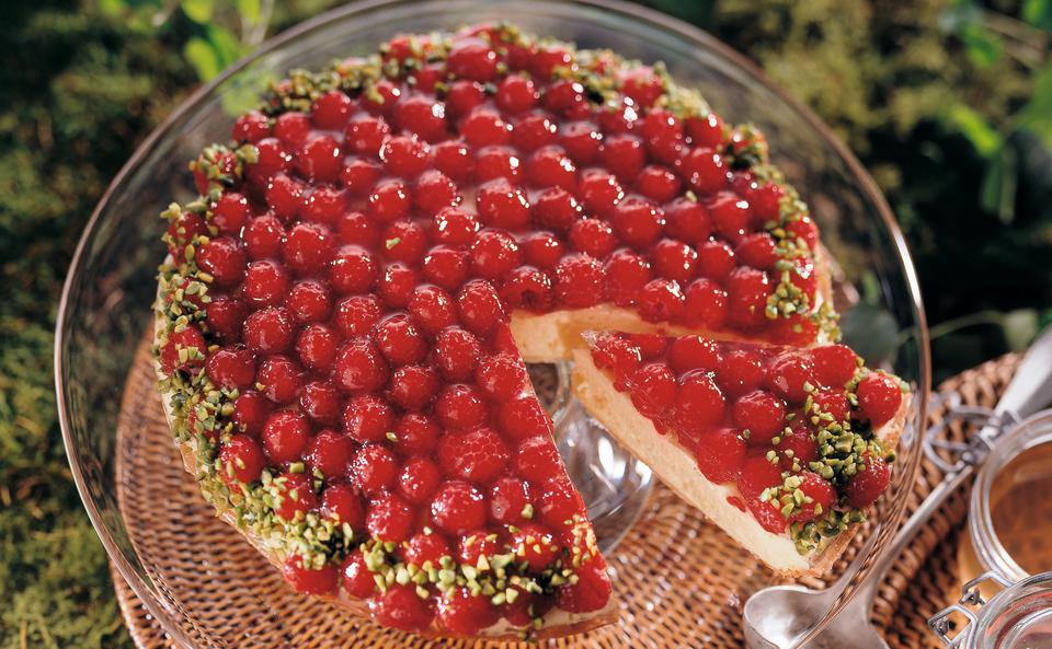 Holunderblüten-Himbeer-Tarte