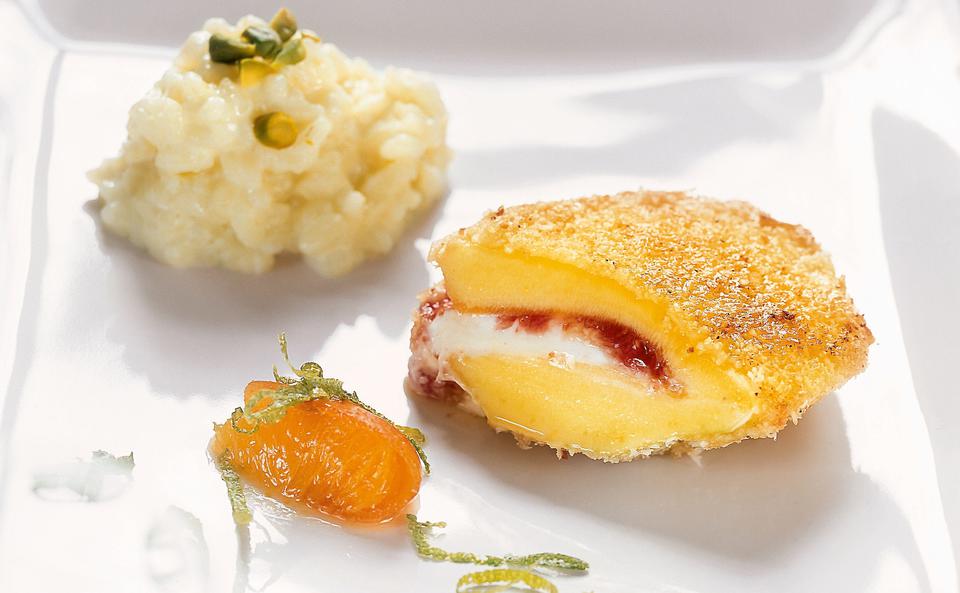 Mango-Cordon-bleu mit Milchreis