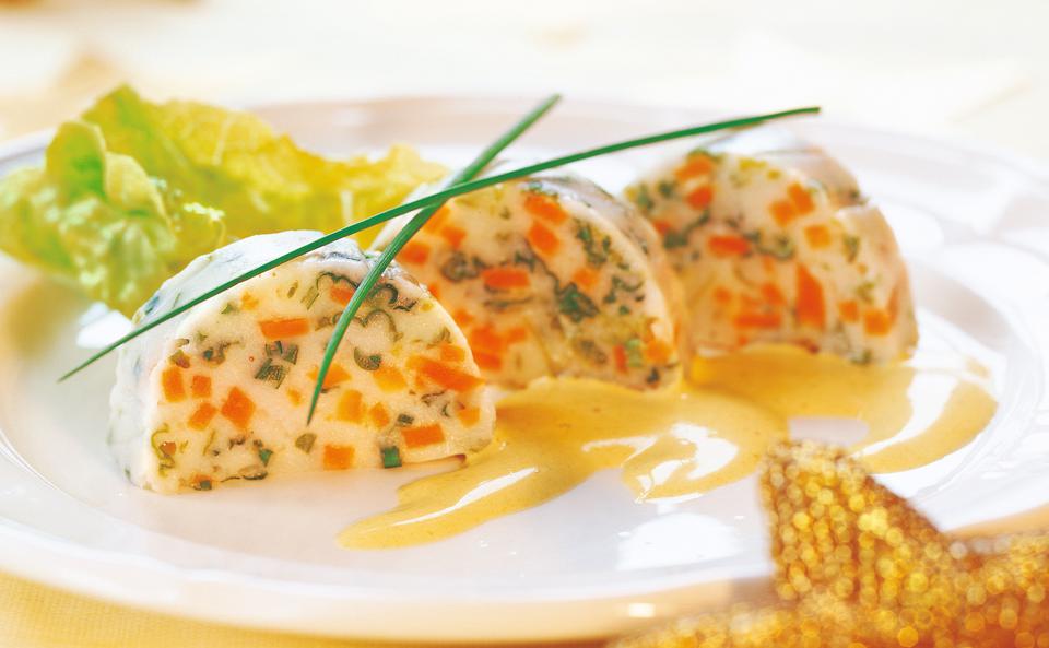 Gemüseterrine mit Currysauce