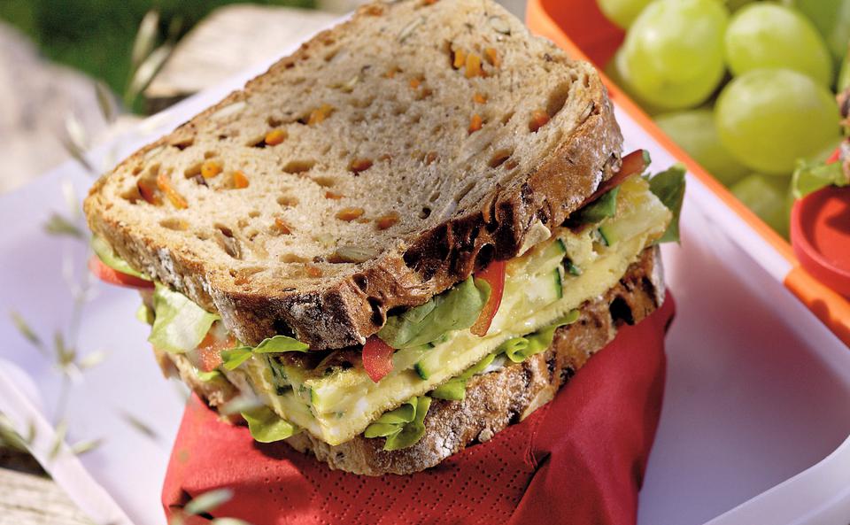 Karottenbrot mit Tortilla