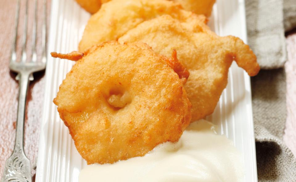 Gebackene Apfelscheiben mit Mostschaum • Rezept • GUSTO.AT
