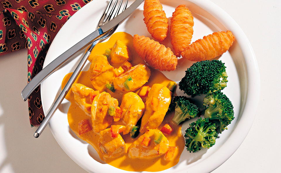 Hühnergeschnetzeltes mit Curry