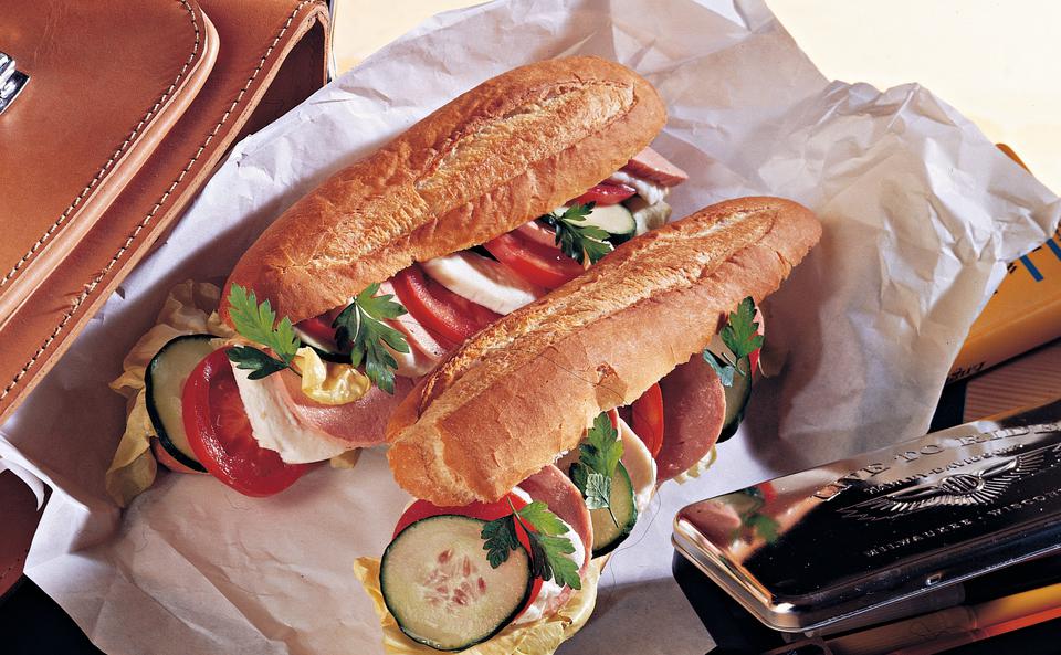 Gefüllte Baguettes