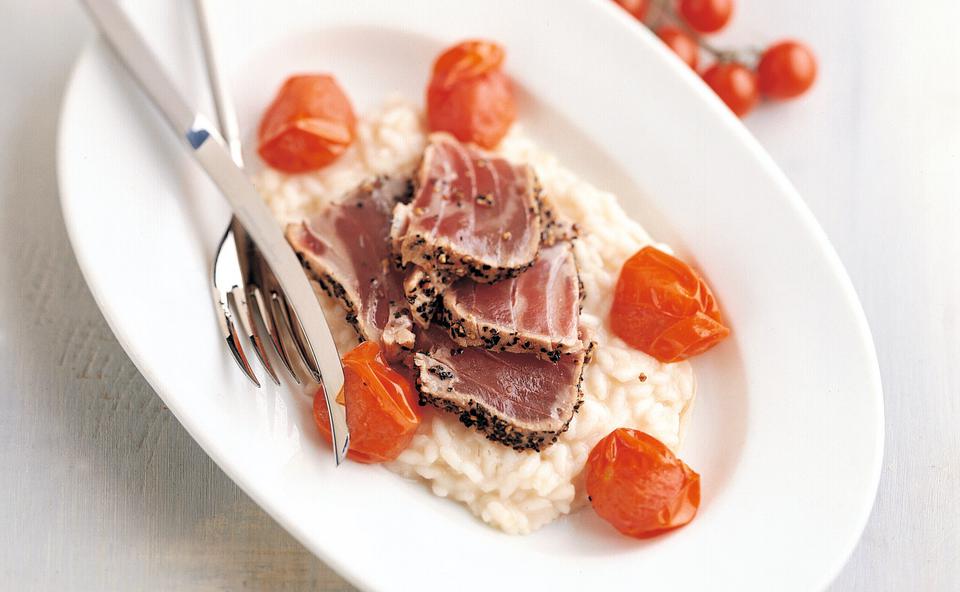 Thunfisch mit Fenchel-Risotto • Rezept • GUSTO.AT