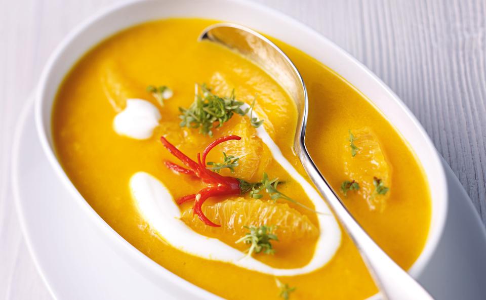 Schnelle Karotten-Orangensuppe