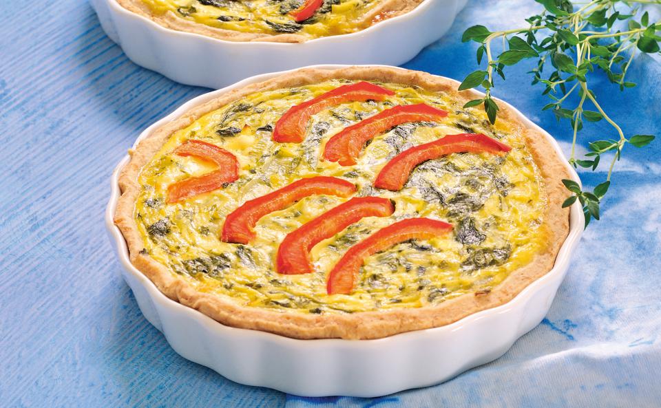 Spinat-Lauch-Quiche