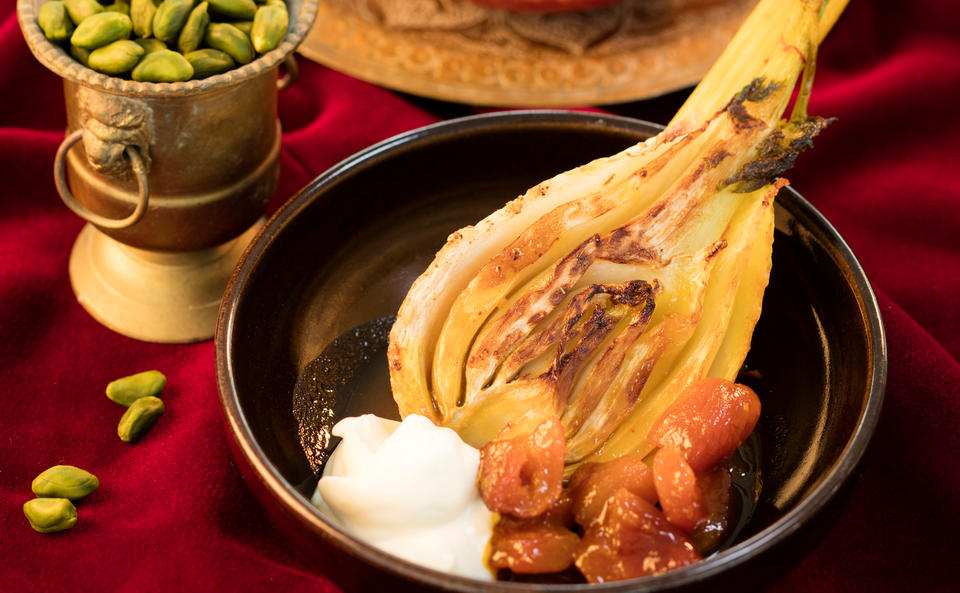 Safranfenchel mit Pistazien-Couscous • Rezept • GUSTO.AT