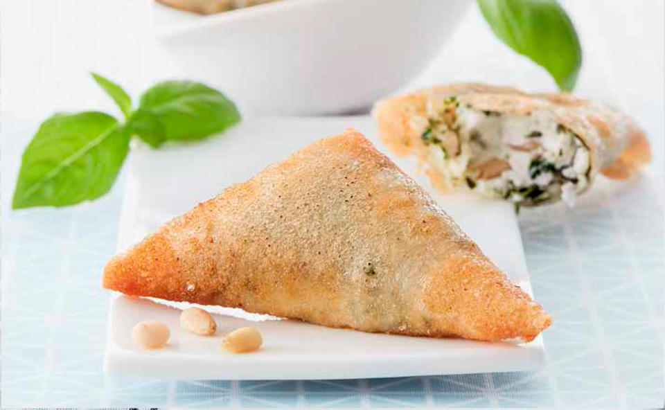 Ziegenkäse-Samosas