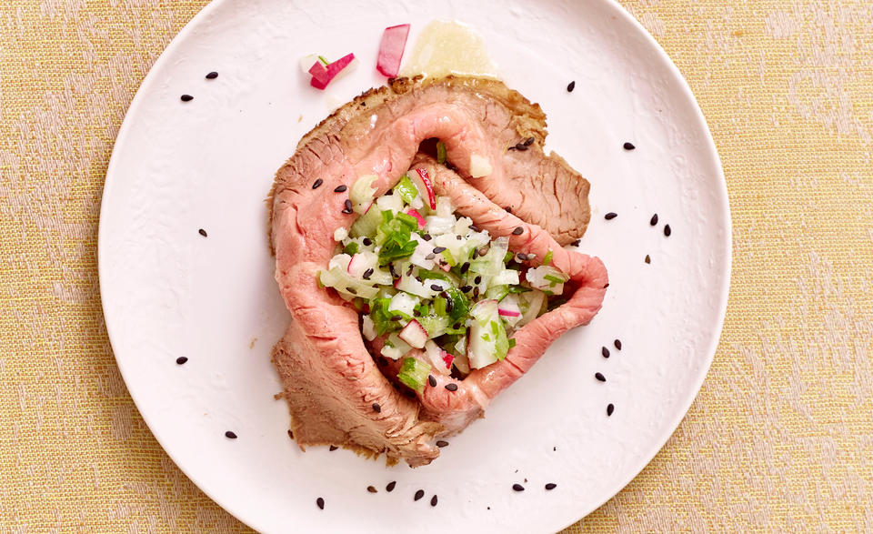 Roastbeef-Nestchen mit Karfiol