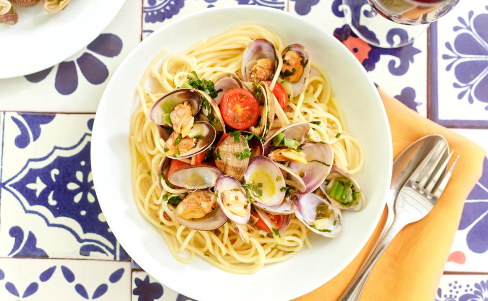 Spaghetti Vongole mit Fenchel