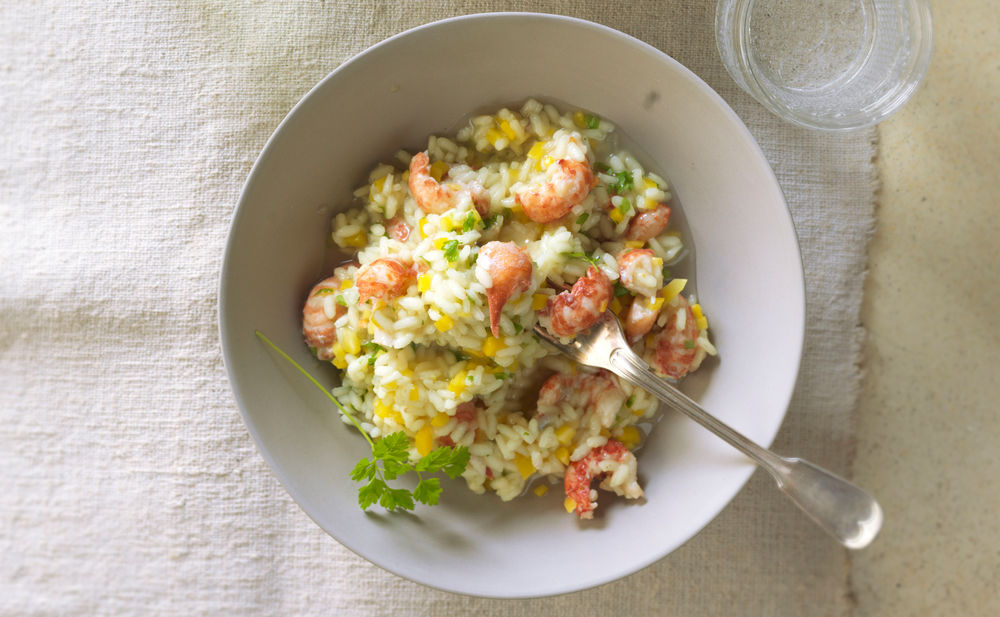 Risotto mit Krebsen und Gelben Rüben • Rezept • GUSTO.AT