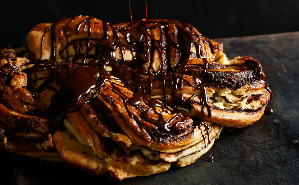 Babka mit Schokolade