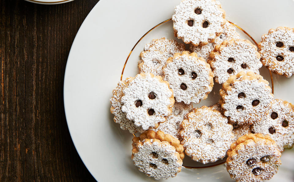 Spitzbuben mit Schokolade