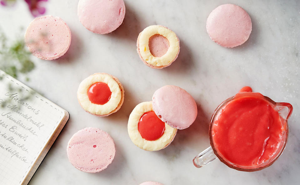 Macarons mit Grapefruitcurd